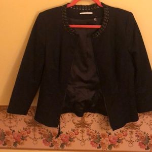Black dress with blazer